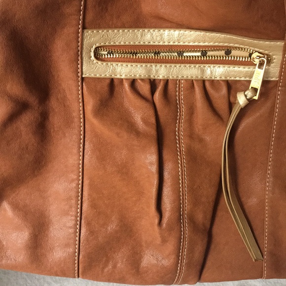 Melie Bianco saddle color  tote handbag. - Picture 6 of 6